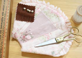 ボンクラージュ 布製品 はさみケース バラ