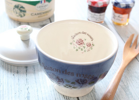 マニー セゾンドローズ 陶器 アルミ蓋付オーレS(ブルー)