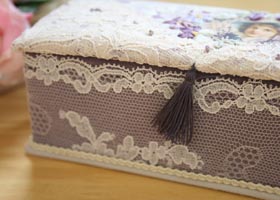 ボンクラージュ 布製品 リボン刺繍セット スミレ
