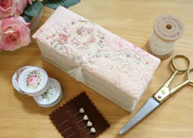 ボンクラージュ 布製品 リボン刺繍セット バラ