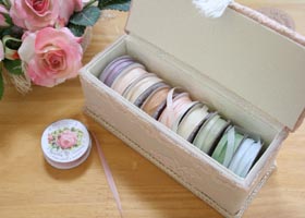 ボンクラージュ 布製品 リボン刺繍セット バラ