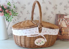 マニーローズ パニエミニヨン ふた付きパニエ
