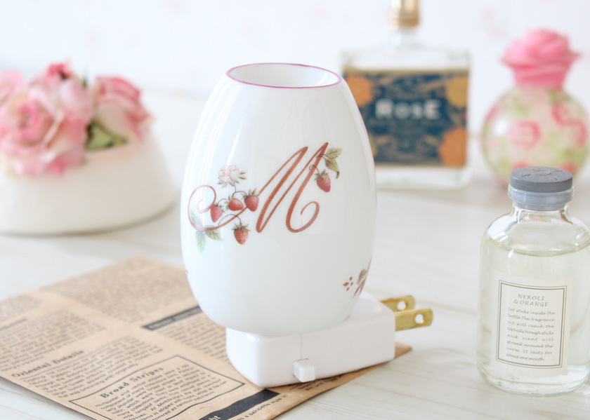 マニー レールデュロココ 陶器 フットアロマライト