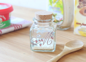 マニーロココ ガラス コルクビン(角)(旧カラー)