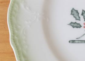 クリスマス・ベア 陶磁器 ケーキプレート