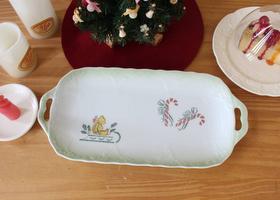 クリスマス・ベア 陶磁器 スナックプレート