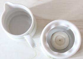 マニー カントリーチェック ヴィオレ 陶器 オイルウォーマー