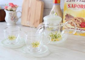 プティ・マニー エルブ ガラス ティーセット