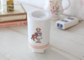 マニー カントリーチェック プチメゾン 陶器 アロマライト