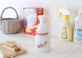 マニー カントリーチェック ロココ 陶器 フォームポンプ