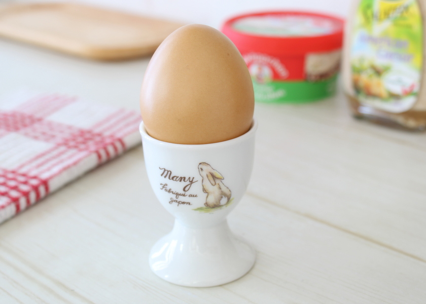 マニールプティデジュネ うさぎ 陶器 エッグカップ
