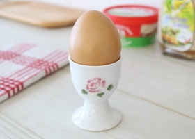 マニールプティデジュネ ローズ 陶器 エッグカップ