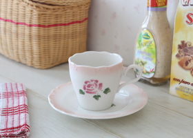 マニー メリーベル ローズ 陶器 コーヒーカップ