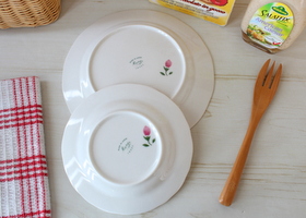 マニー メリーベル ローズ 陶器 ケーキプレート