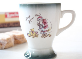 マニー クリスマス陶器 ベルマグ ベア(グリーン)