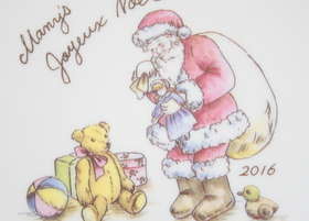 マニー クリスマス陶器 ベルマグ ベア(グリーン)