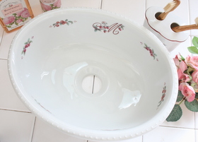 マニーロココ 陶器 オーバル シンク 深型(旧カラー)