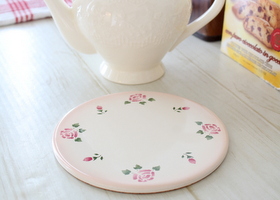 マニーローズ 陶器 タイルトレー