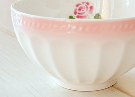 マニーローズ ラフロレゾン 陶器 カフェオレボウル