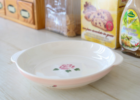 マニーローズ ラフロレゾン 陶器 手つきプレートS