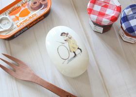 マニー プティ タンジュ 陶器 プチケース楕円 車輪