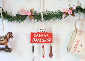 【50%OFF】クリスマスオーナメント サンタのベークショップ