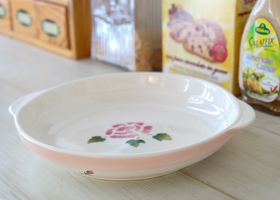 マニーローズ ラフロレゾン 陶器 手つきプレートL