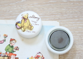メゾンドマニー テディベア 陶器 マグネット