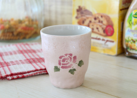 マニー ルミエールドラネージュ 陶器 ローズ フリーカップ