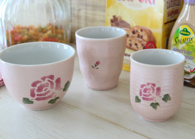 マニー ルミエールドラネージュ 陶器 ローズ フリーカップ