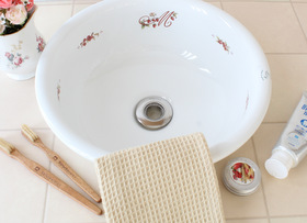 マニー レールデュロココ 陶器 ラウンドシンク