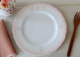 マニー マイスイートローズ 陶磁器 ケーキプレート