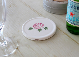 マニーローズ 陶器 ラウンドコースター