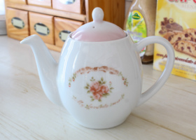 イマン リボン 陶器 エッグポット