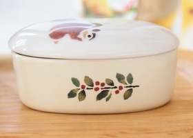 マニーレコルト 陶器 プチケース(オーバル)