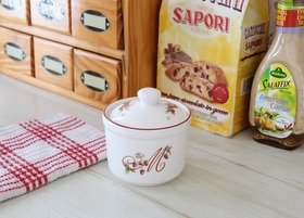 マニーロココ 陶器 ラフレゾンキャニスターS