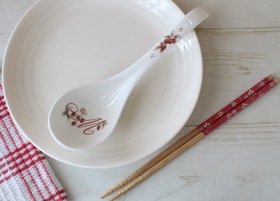 マニーロココ 陶器 サーバースプーン