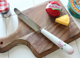 マニーローズ 陶器ハンドルカトラリー ディナーナイフ