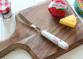 マニーローズ 陶器ハンドルカトラリー バターナイフ