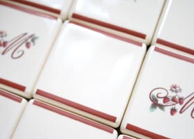 マニー レールデュロココ 陶器 タイルL(上下ライン)(旧カラー)
