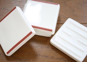 マニー レールデュロココ 陶器 タイルL(上下ライン)(旧カラー)