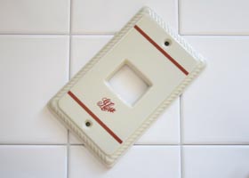 マニー レイユール 陶器 スイッチカバー 1ケ口(R)